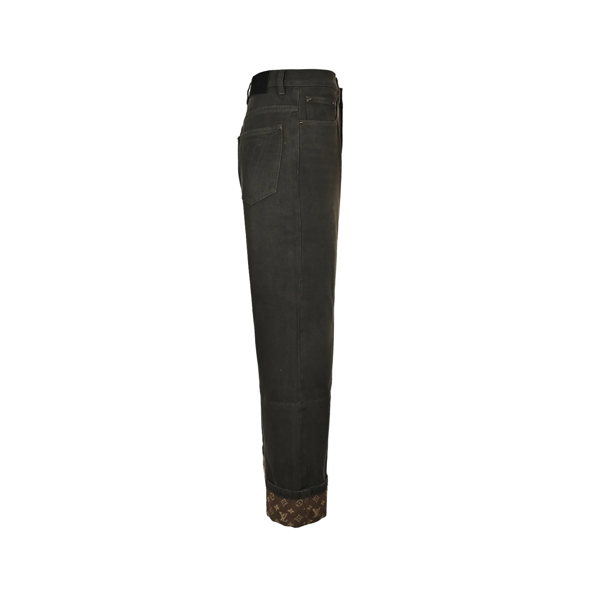 Louis Vuitton/Louis Vuitton trousers turn-down presbyopic jeans